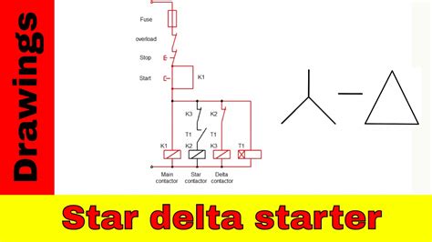Star delta starter wiring diagram 3 phase with timer. Star Delta Starter Connection Working, Advantages (Video ...