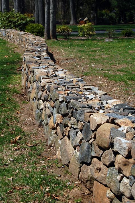Dry Stack Stone Wall