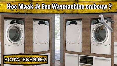 Wasmachine Ombouw Zelf Maken Met Een Bouwtekening Bekijk Hoe Wasmachine Wasmand Kast