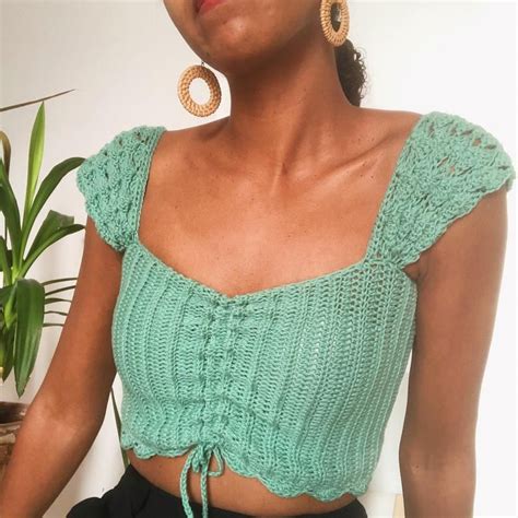Jasmine Top Made To Order Crochet Crop Top Romantic Etsy