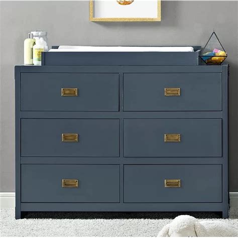 Navy Blue Dresser Changing Table Lavonia Trotter