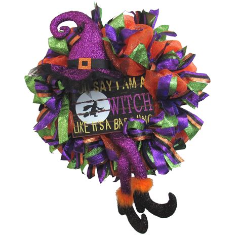 Witch Halloween Wreath Home Décor Wall Décor