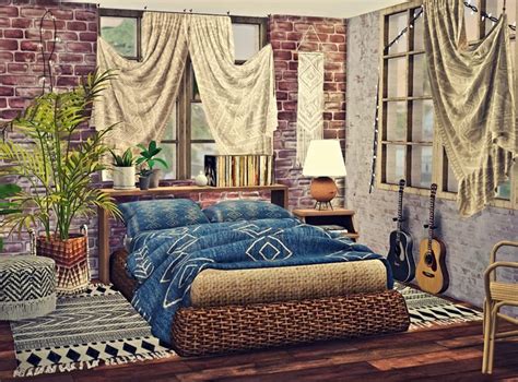 Blooming Rosy Archive — Ts4 Boho Textile Collection By Sooky A New