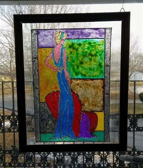 11 X 14 Stained Glass Plaid Paint Jan 2018 Painting Art Stained Glass
