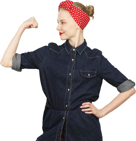 rosie the riveter costume clothes shoes hair scarf