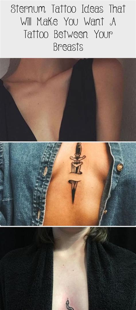 This tattoo, running between the wearer's breasts, depicts what looks like the side profile of. Sternum Tattoo Ideas That Will Make You Want A Tattoo ...
