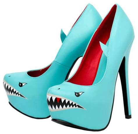 Haha Mikayla Shoes P Heels Shark Shoes Crazy Shoes