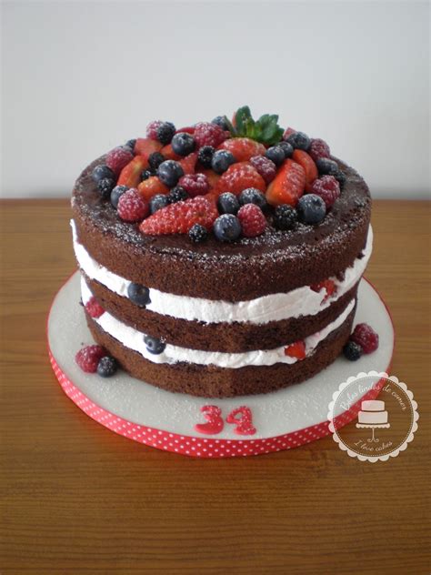 Bolos Lindos De Comer Naked Cake Chocolate E Frutos Vermelhos Berries And Chocolate Naked Cake
