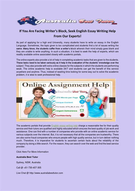 Seek English Essay Writing Help From Our Experts By John