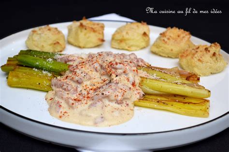 Ma Cuisine Au Fil De Mes Id Es Poireaux Brais S Cr Me Aux Lardons Fum S Paprika Et Parmesan