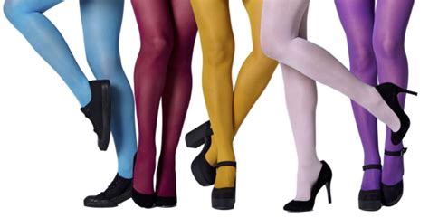Sheer Coloured Pantyhose Tights Prints Hosiery