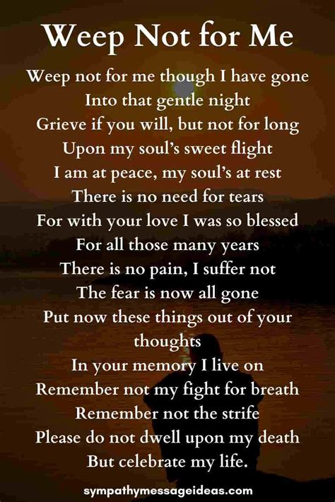 29 Moving Funeral Poems For A Grandmother Sympathy Card Messages
