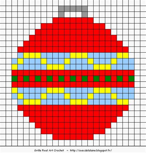 Christmas Pixel Art Pixel Art Boule De Noel 31 Idées Et Designs
