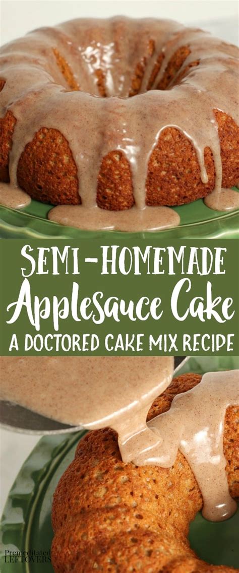 Easy Applesauce Bundt Cake Recipe Using A Box Of Cake Mix