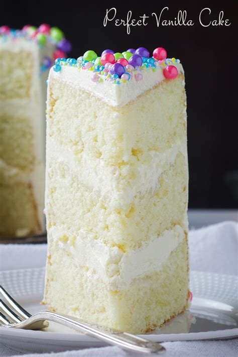 You'll need white sugar, flour, baking powder, baking soda, salt, milk, eggs, vegetable oil, and vanilla extract for the cake. The Most Flavorful Vanilla Cake Recipe | Of Batter and Dough