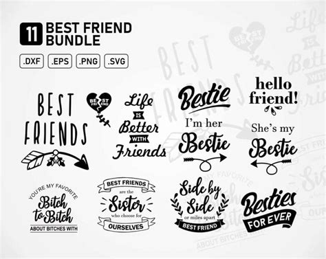 Best Friends SVG Bundle | Vectorency