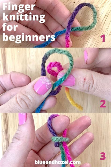 How To Finger Knit A Garland Artofit