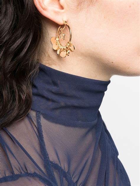 Versace Medusa Charm Earrings Farfetch