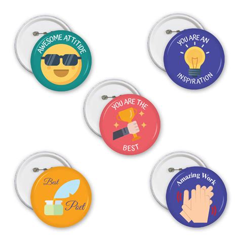 Motivational Badges Pack Of 5 Classminds
