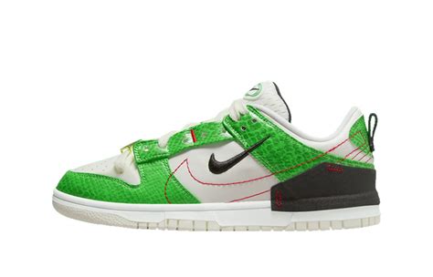 Nike Dunk Low Disrupt 2 Green Snakeskin Dv1491 101 Fastsole