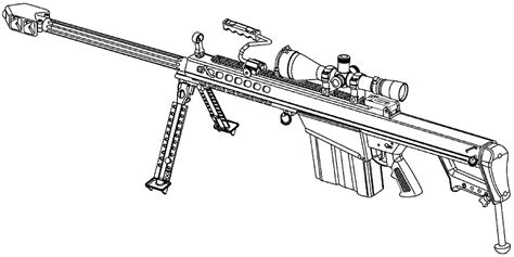 Rifles Coloring Pages 🖌 To Print And Color
