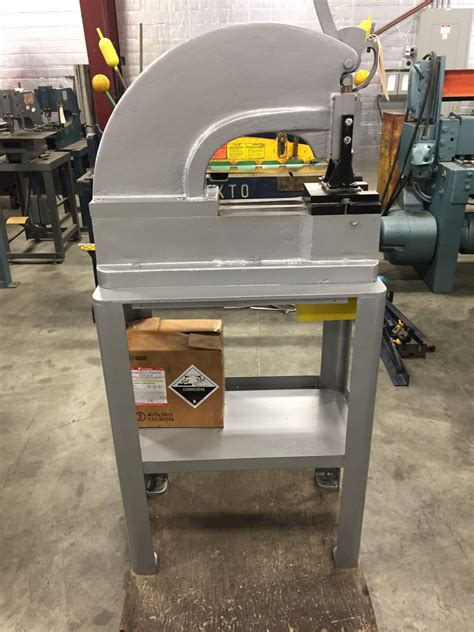 Diacro 2 Punch On Stand Used Benoit Sheet Metal Equipment
