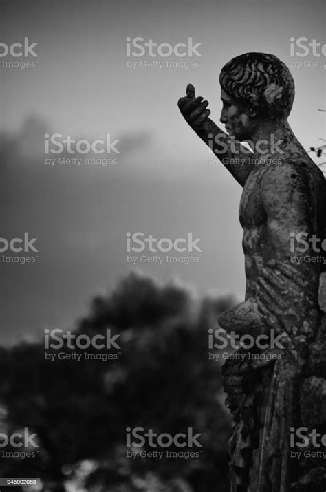 Ancient Roman Statue With Arm Raised Stock Photo Download Image Now