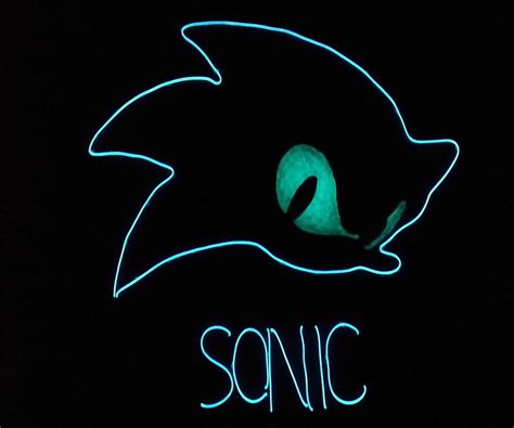 Sonic The Hedgehog Neon Sign 7 Steps Instructables