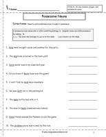 Second grade possessive nouns worksheets
