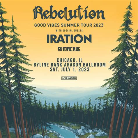 rebelution good vibes summer tour 2023 in chicago at byline bank