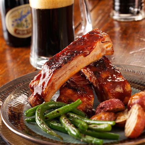 Barbecued Ribs With Beer Recipe Taste Of Home