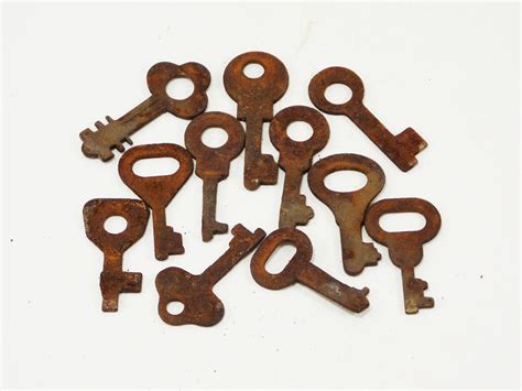 Antique Skeleton Keys Decor Rustic Keys Old Time Keys Old Iron Etsy