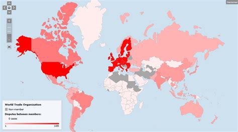 number of disputes initiated between wto members from 1995 to 2014 download scientific diagram