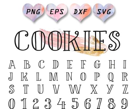 Svg Font Cute Font Svg Cute Alphabet Cookie Font Food Font Etsy New Zealand