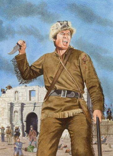 Fess Parker As Walt Disneys Davy Crockett At The Alamo Alamo Movie