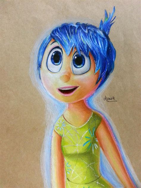 inside out joy fan art with colorpencil by kr dipark on deviantart