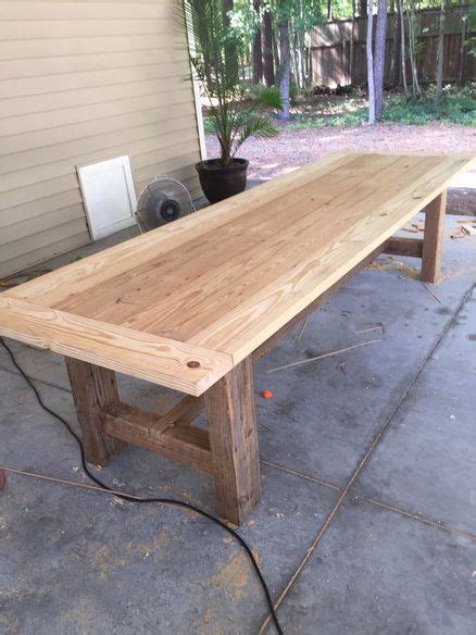 10 Foot Farm Table With Reclaimed Barn Wood