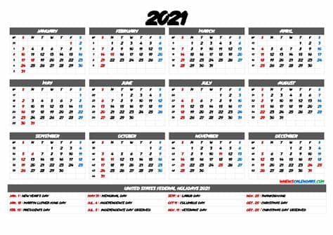 Use this 2021 free printable floral calendar to keep yourself organized at home or work. 2021 Calendar with Week Numbers - 9 Templates - Free ...