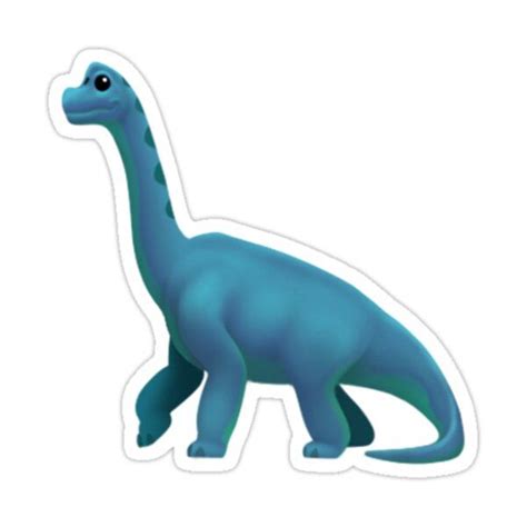 Blue Dino Emoji Sticker By Megan Devaney In 2021 Cool Emoji Emoji