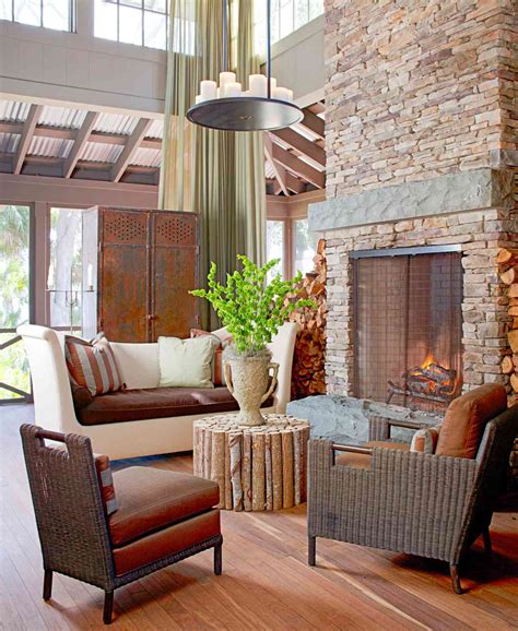 Rustic Fireplace Mantels Better Homes And Gardens