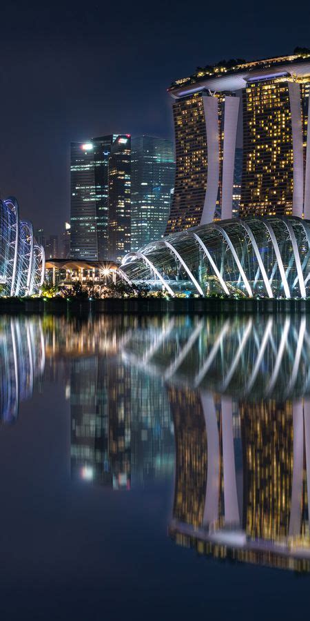 Télécharger Fonds Décran Pour Téléphone Nuit Bâtiment Singapour