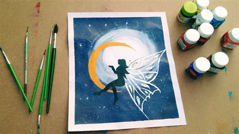 Fairy Acrylic Painting On Canvas For Beginners Step By Step Ll Art