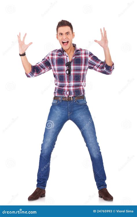 Man Going Crazy Stock Image Image Of Portrait Handsome 24765993