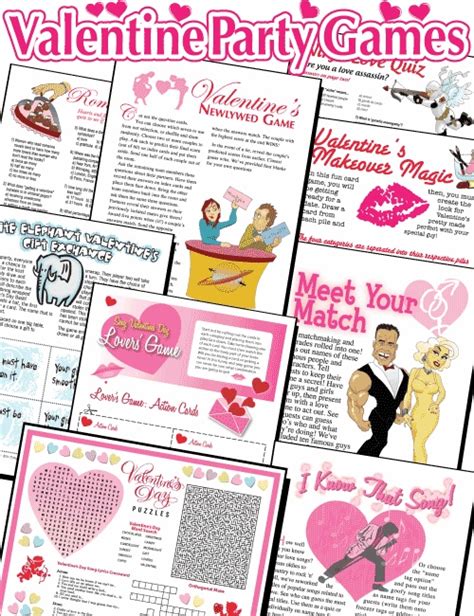 Printable Valentines Party Games