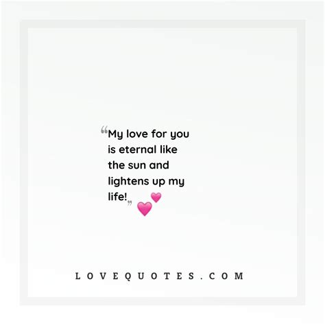 My Love Is Eternal Love Quotes