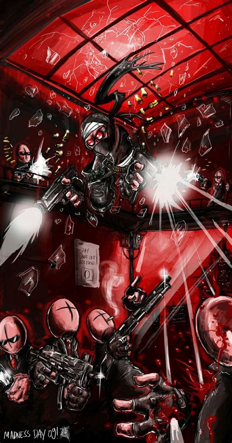 Pin By Alicia Sanchez On Madness Combat Combat Art Mad Combat Fan