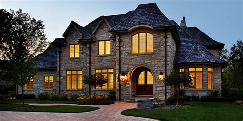 Luxury Stone House Night Superior Home Inspections