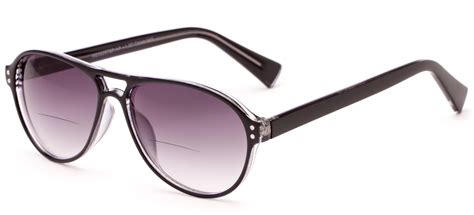 Plastic Aviator Bifocal Reading Sunglasses Oversized And Trendy