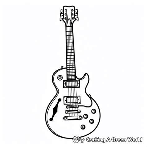 Guitar Coloring Pages Free And Printable