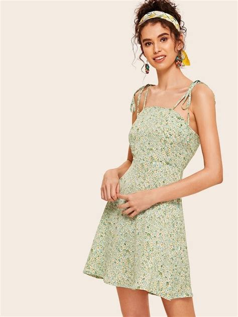 Ditsy Floral Print Cami Sundress Shein
